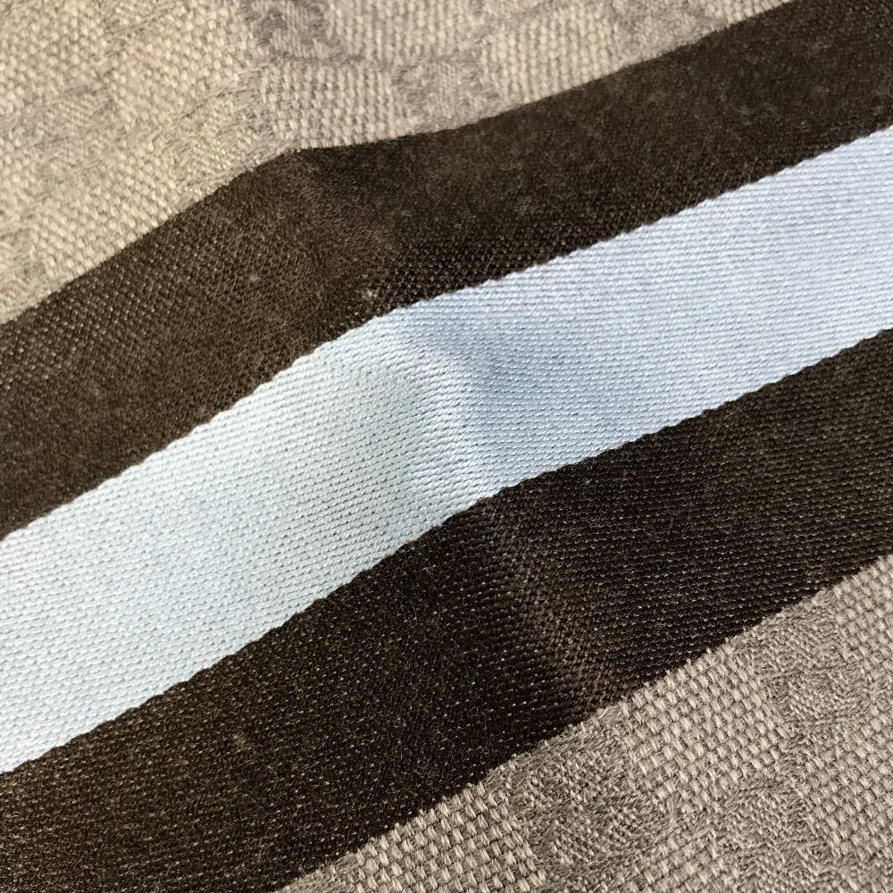 GUCCI グッチ マフラー GG 542984 ウール グレー×ブルー