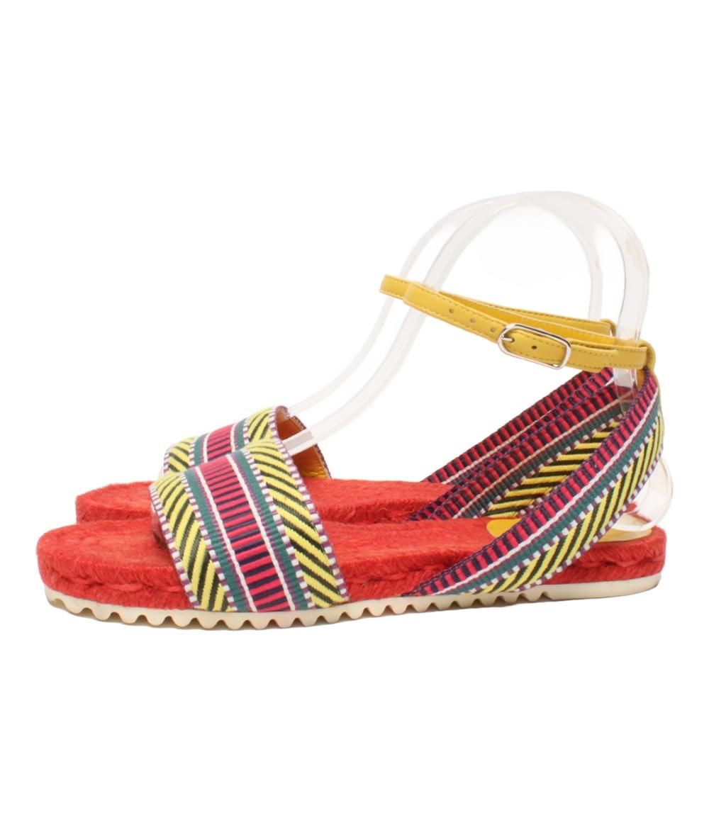 エルメス アンクルストラップサンダル サングルカヴァル エスパドリーユ 181092Z レディース SIZE 35 22.5 cm HERMES