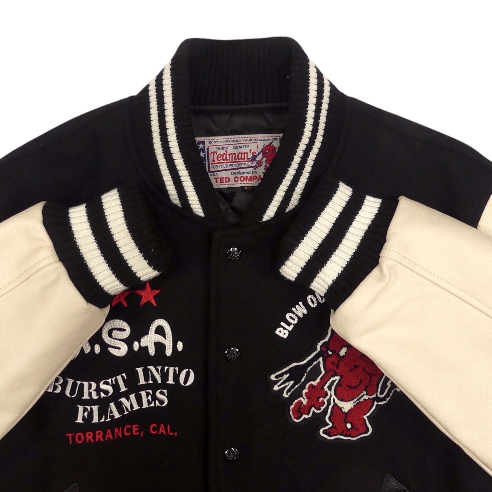 限定 Ted manテッドマン スタジャン 古着 レザー XL リミテッド