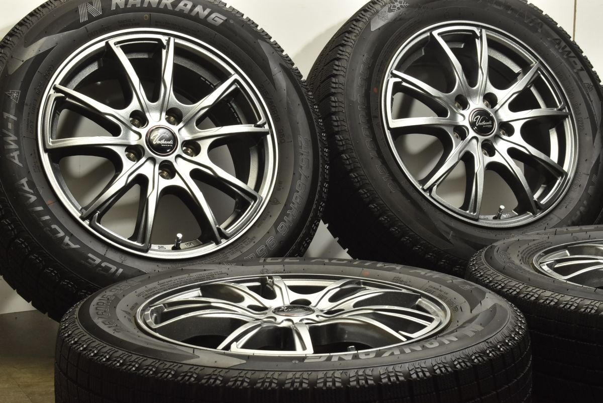 超バリ溝 ヴェルザンディ 16in 6.5J 53 PCD114.3 ナンカン アイスアクティバ AW-1 215 60R16 エスティマ オデッセイ ヴェゼル