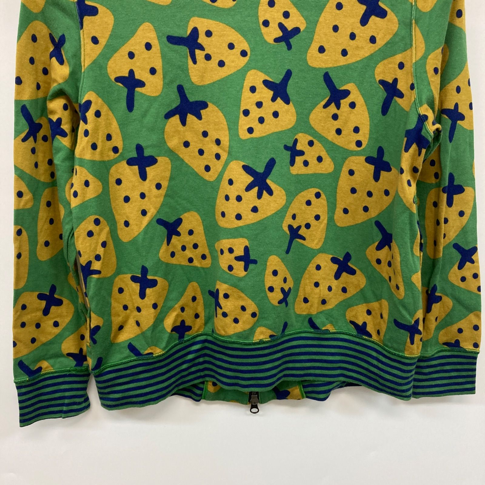 数量限定で特別販売。 Atsuko Matano アツコマタノ ルームウェア 部屋着 イチゴ柄 グリーン レディース Lサイズ CT2154