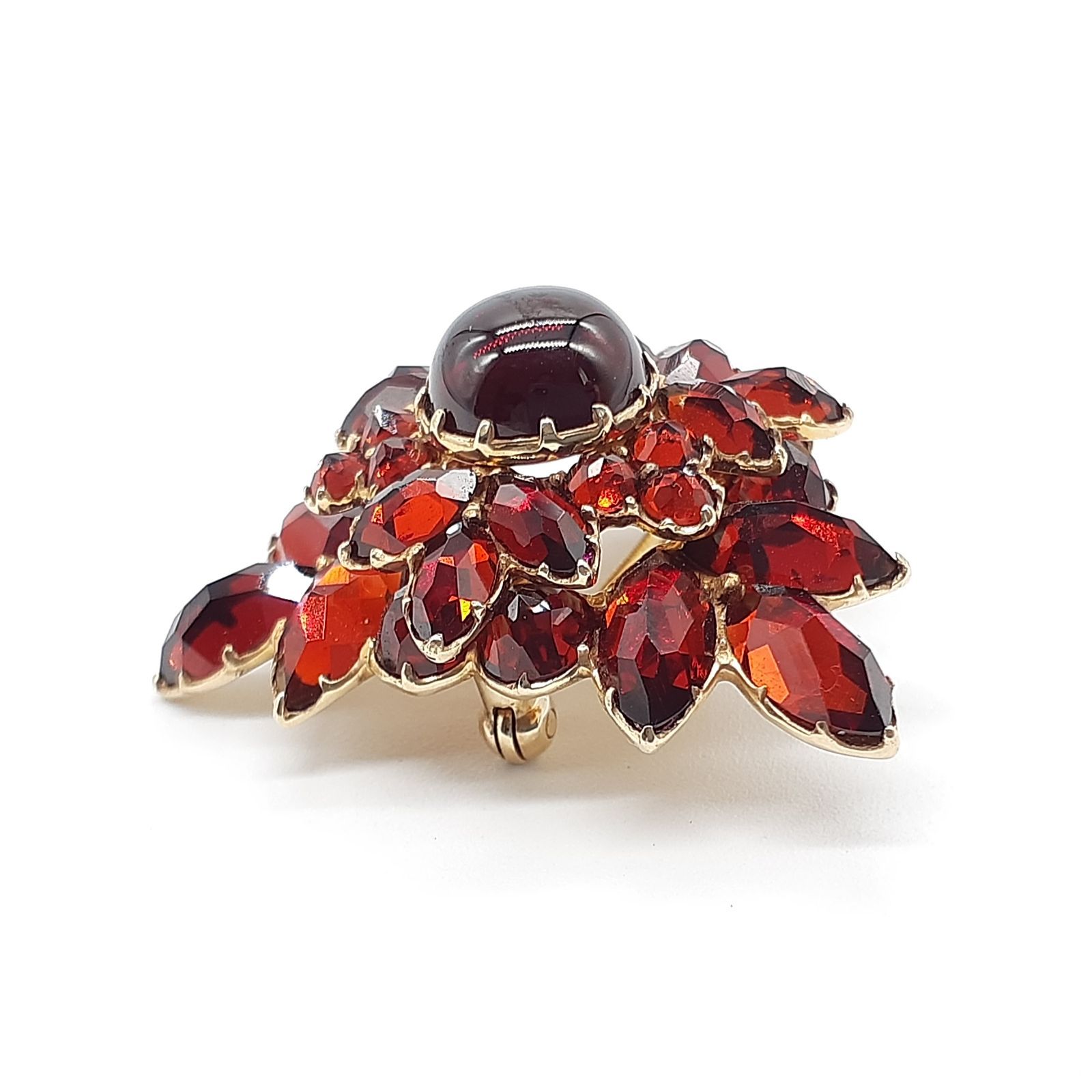 碌山 K14 ガーネット×ダイヤ ぶどう ネックレストップ/24-2479S 碌山