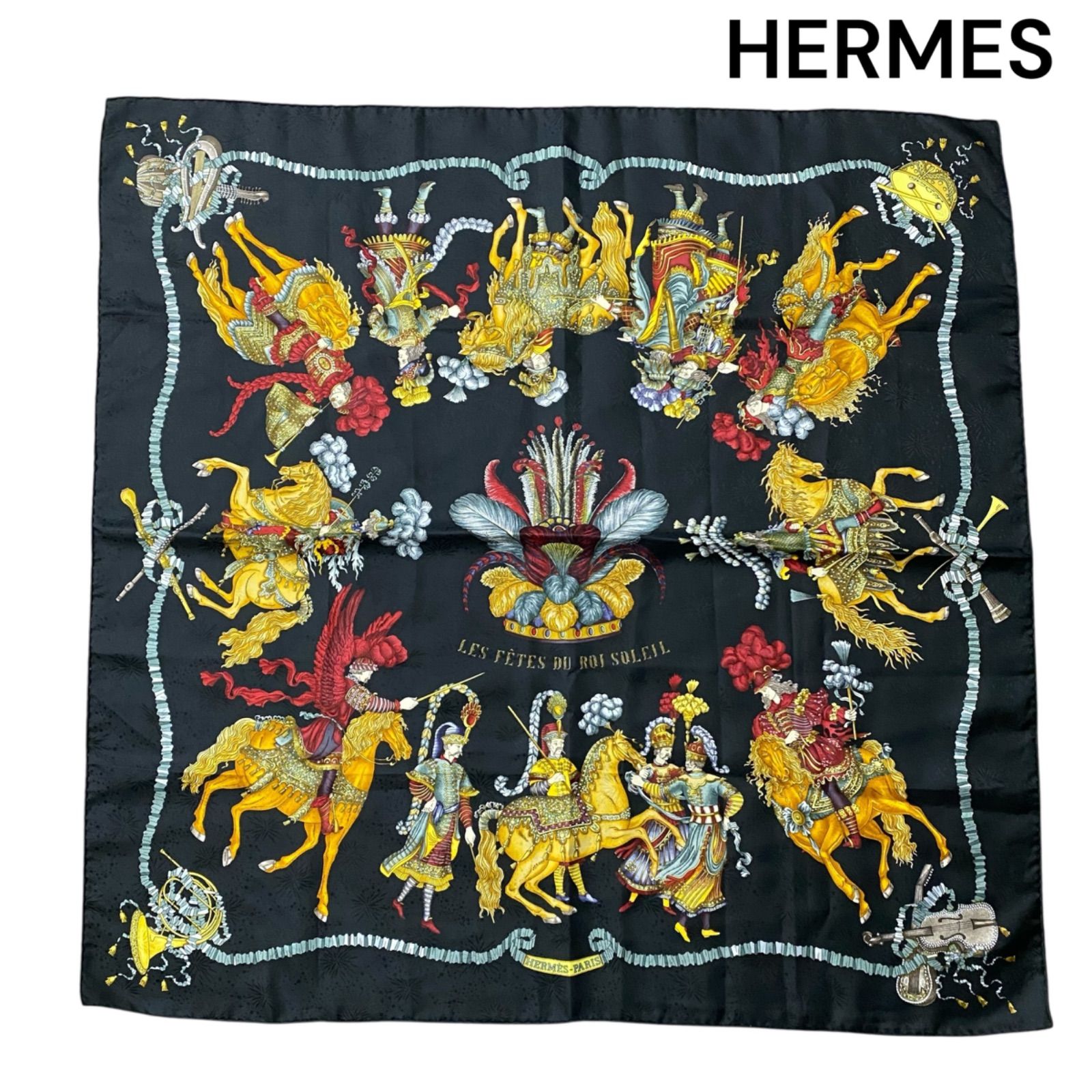 ○美品 エルメス HERMES カレ90 LES FETES DU ROI SOLEIL