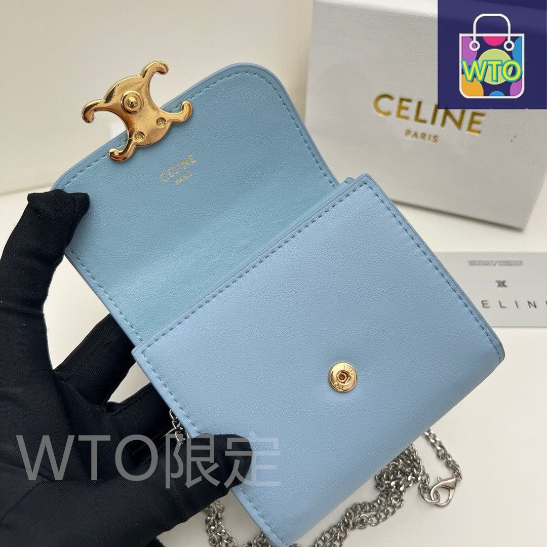 本日限定】?Celine トリオンフ チェーンウォレット 10783 ? 高級