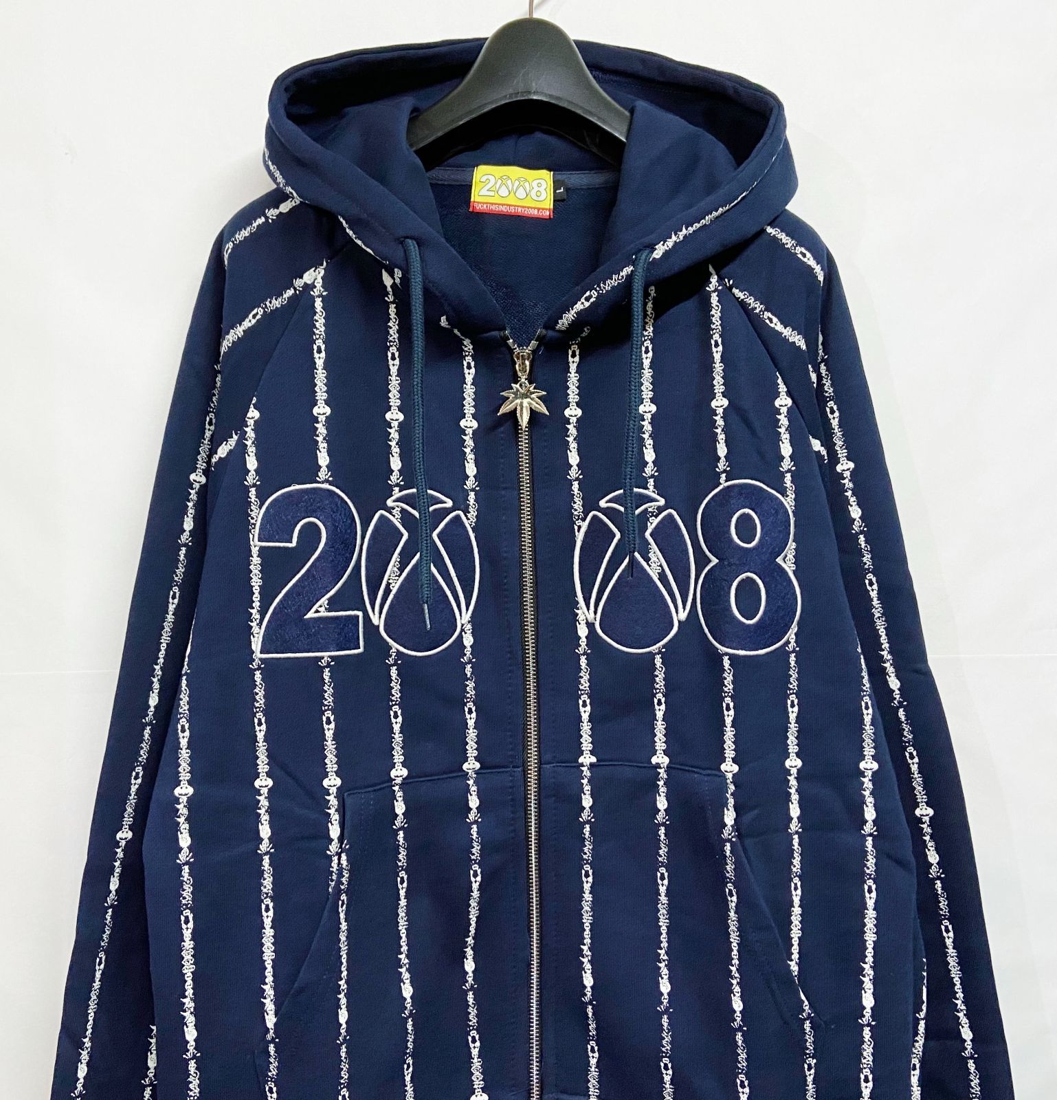 FUCK THIS INDUSTRY ファックディスインダストリー PINSTRIPE 8BOX ZIP UP HOODIE  ピンストライプジップフーディー パーカー - メルカリ