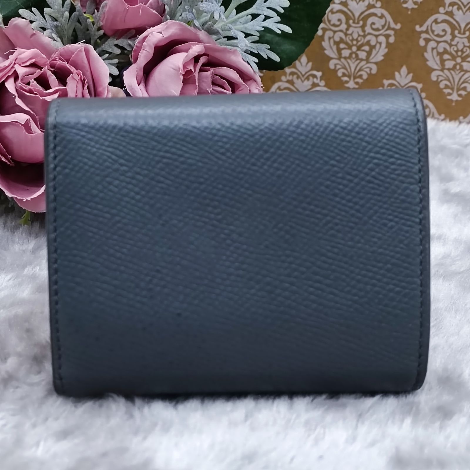 CELINE 》 セリーヌ スモールトリフォールドウォレット グレ