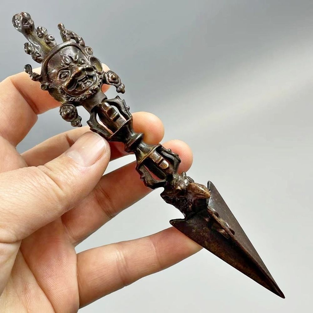 コレクターズアイテム】馬頭明王金剛杵降魔杵 金剛撅飾り 密教法 コレクターズアイテム】馬頭明王金剛杵降魔杵 金剛撅飾り 密教法