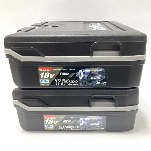 マキタ makita 18V 充電式インパクトドライバ TD173DRGXO オリーブ 2台セット ♥ フルセット 純正品 ≡DT6710