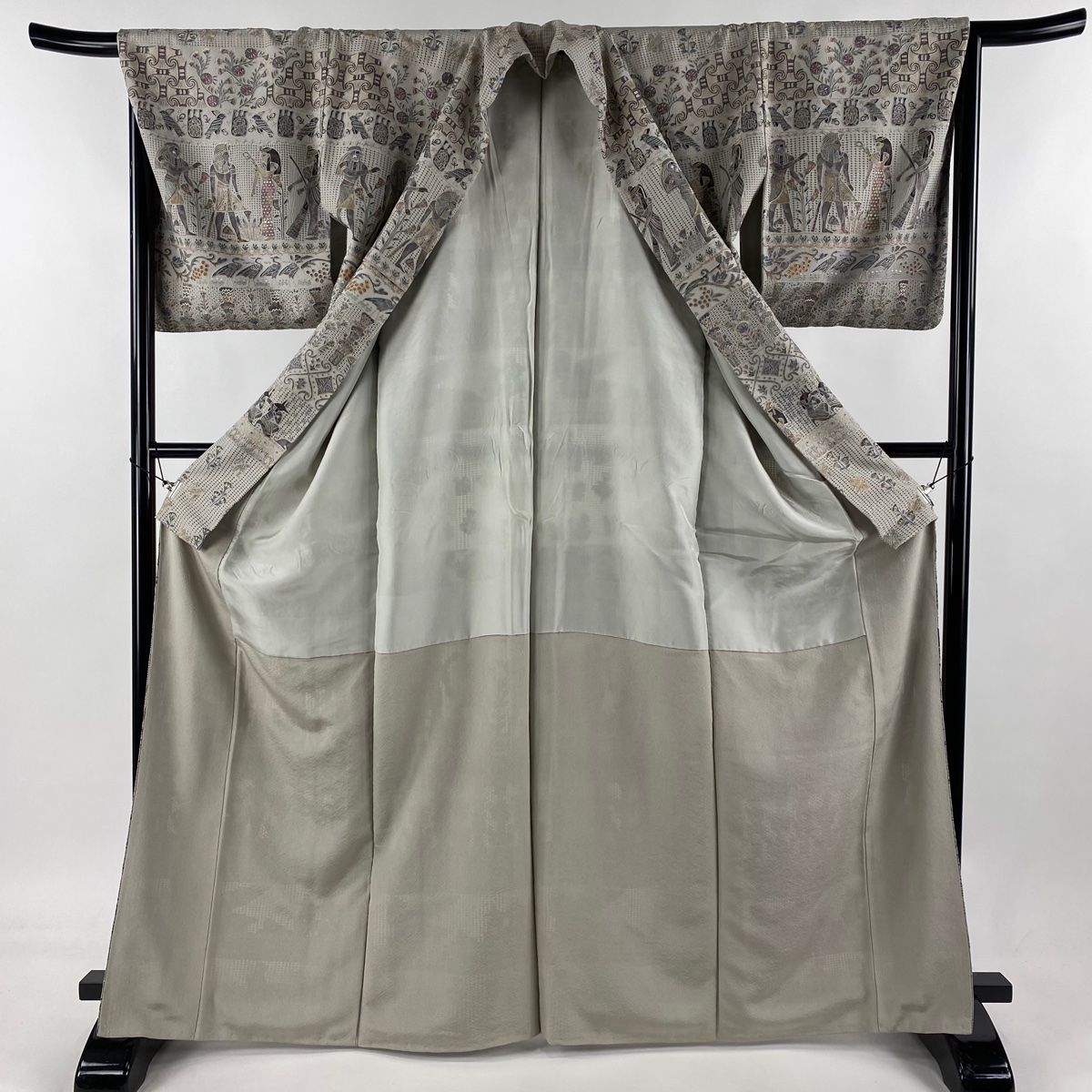 訪問着 身丈167cm 裄丈67cm いたさ 正絹 美品 逸品 【中古】 