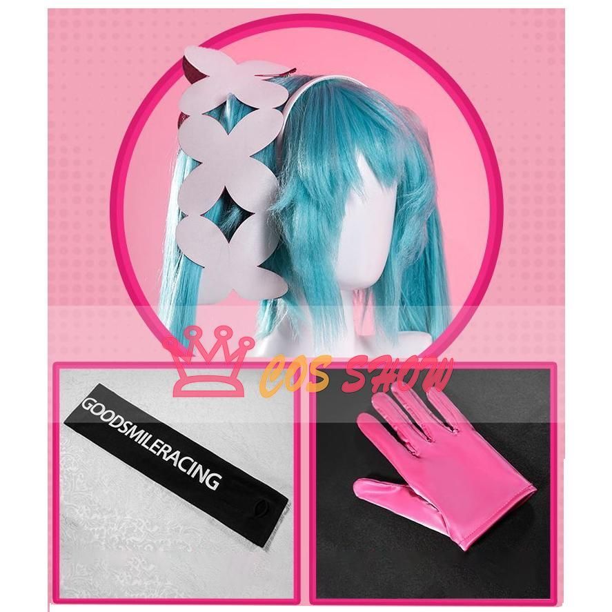 初音ミク レーシングミク2025 コスプレ衣装 ウィッグ追加可能 足