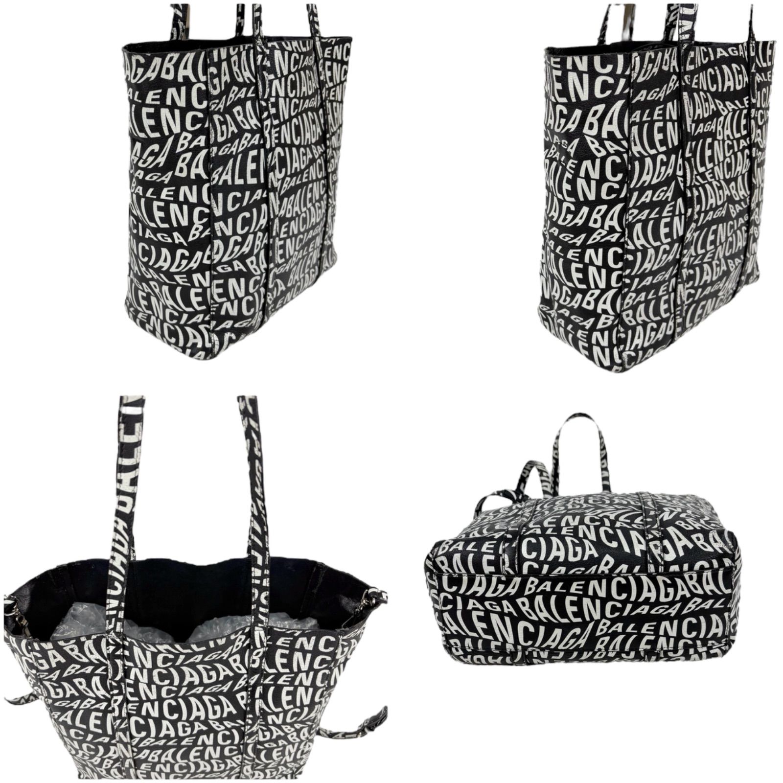 バレンシアガ BALENCIAGA エブリデイトート 2WAY ウェーブロゴ 