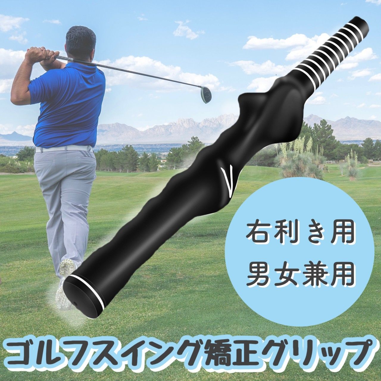 ダイヤ(DAIYA) ゴルフ練習器 宮里流モデルグリップ ML メンズ TR-460