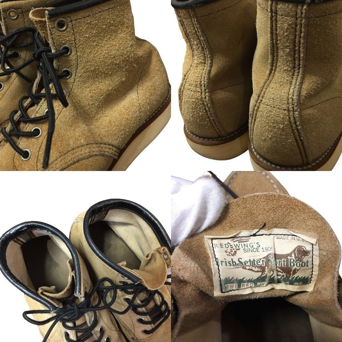 Red Wing レッドウィング 90's 四角犬タグ スウェードアイリッシュ