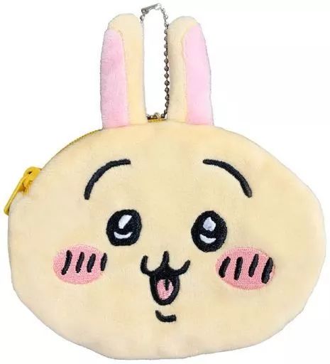 [Used] Miscellaneous Goods Rabbit (Open Mouth) “Chiikawa Chara Po Series Trading Okao Pouch (Mainichi Nakayoshi Edition)”