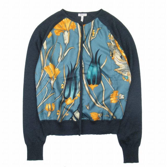 美品 エルメス HERMES by Martin Margiela マルジェラ期 ツイルレーヌ カーディガン カシシル ニット シルクスカーフ 長袖  カットソー SM 紺 ネイビー系 ヴィンテージ オールド/□S38/レディース - メルカリ