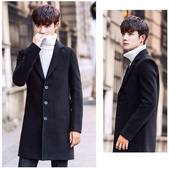 ☆ ネイビー ☆ Lサイズ ☆ チェスターコート アウター メンズ