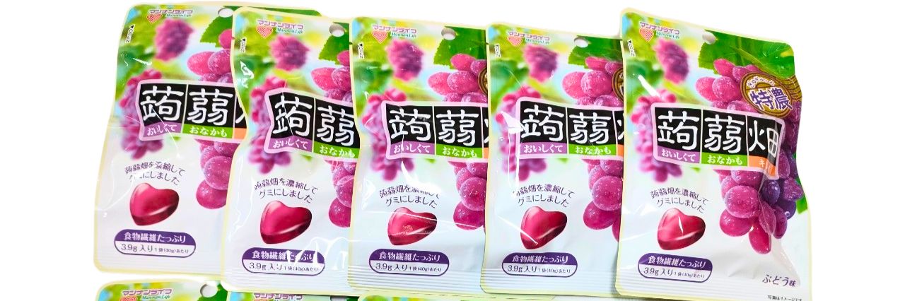 ③【群馬県限定】ぎゅぎゅっと特濃　蒟蒻畑　グミ ぶどう味 30袋 お値下！ 【群馬県限定】ぎゅぎゅっと特濃蒟蒻畑グミ ぶどう味 5