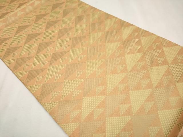 平和屋本店□極上 伝統工芸士 曽根武勇 六通柄袋帯 鱗文様 逸品 未使用