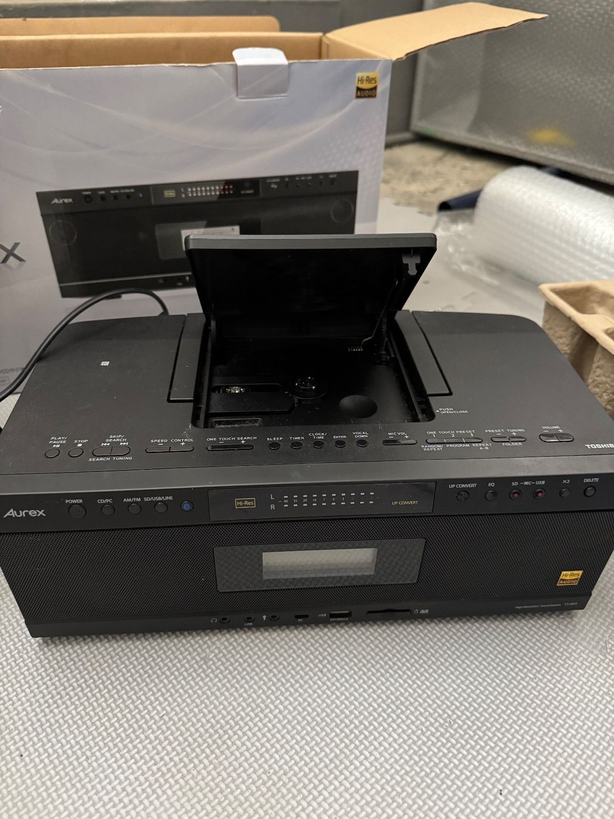 TOSHIBA ハイレゾ TY-AH1 ラジカセ Bluetooth TOSHIBA 東芝 Aurex TY