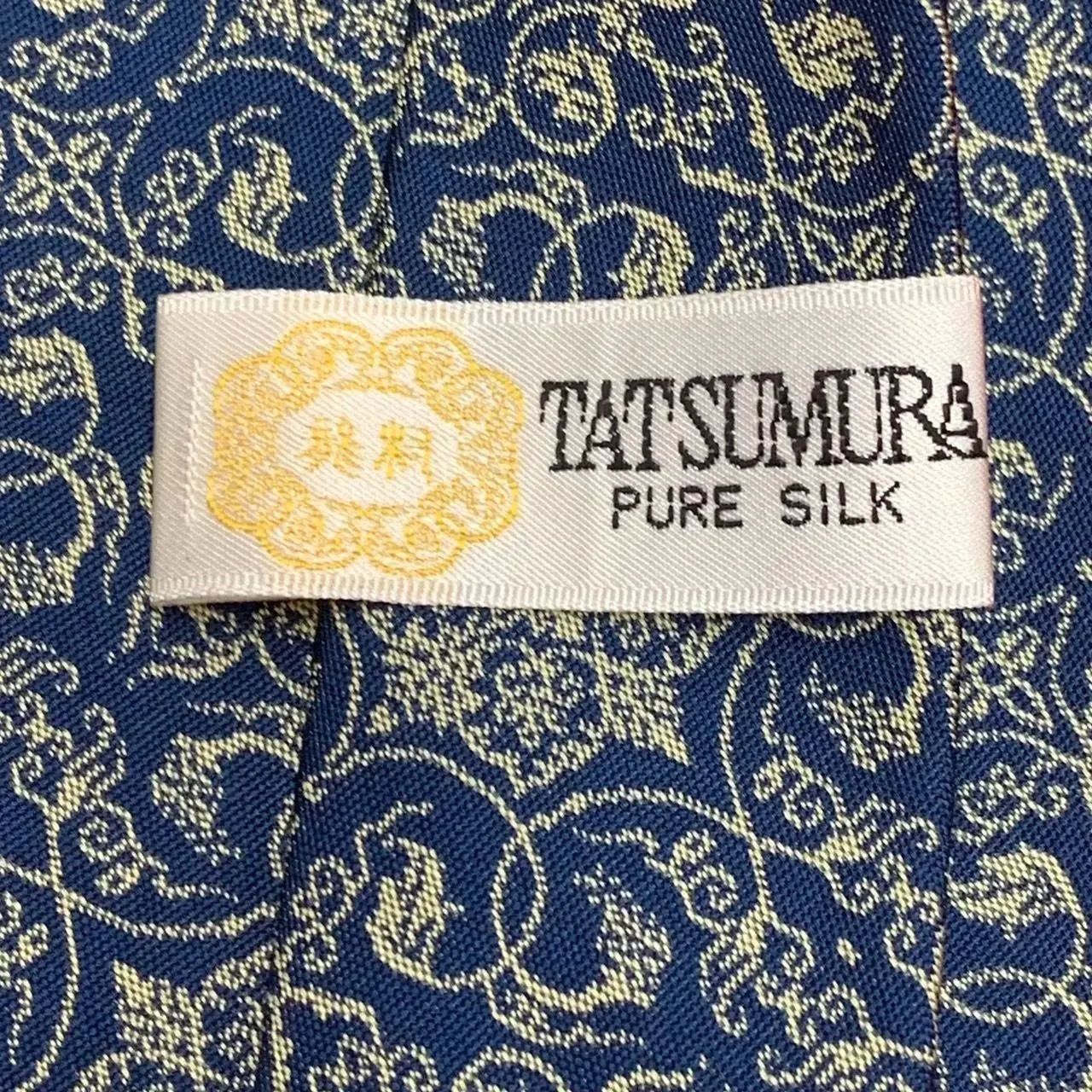 龍村美術織物 TASTSUMURA ネクタイ 絹100％ 葡萄唐草文錦 - メルカリ
