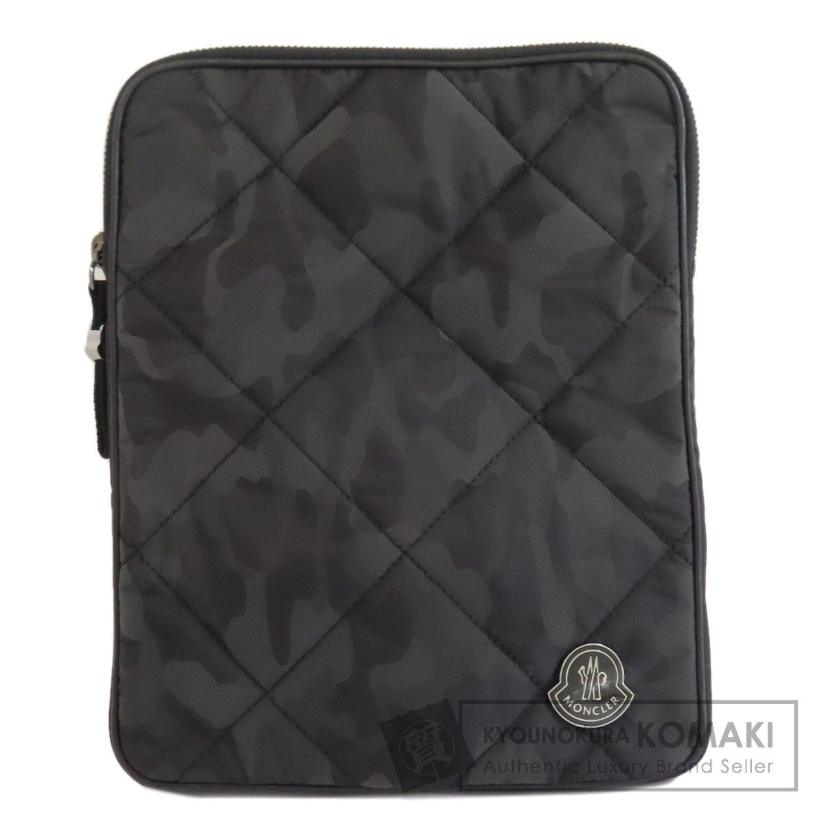 MONCLER モンクレール タブレットケース カモフラージュ柄 アクセサリーポーチ ナイロン レディース