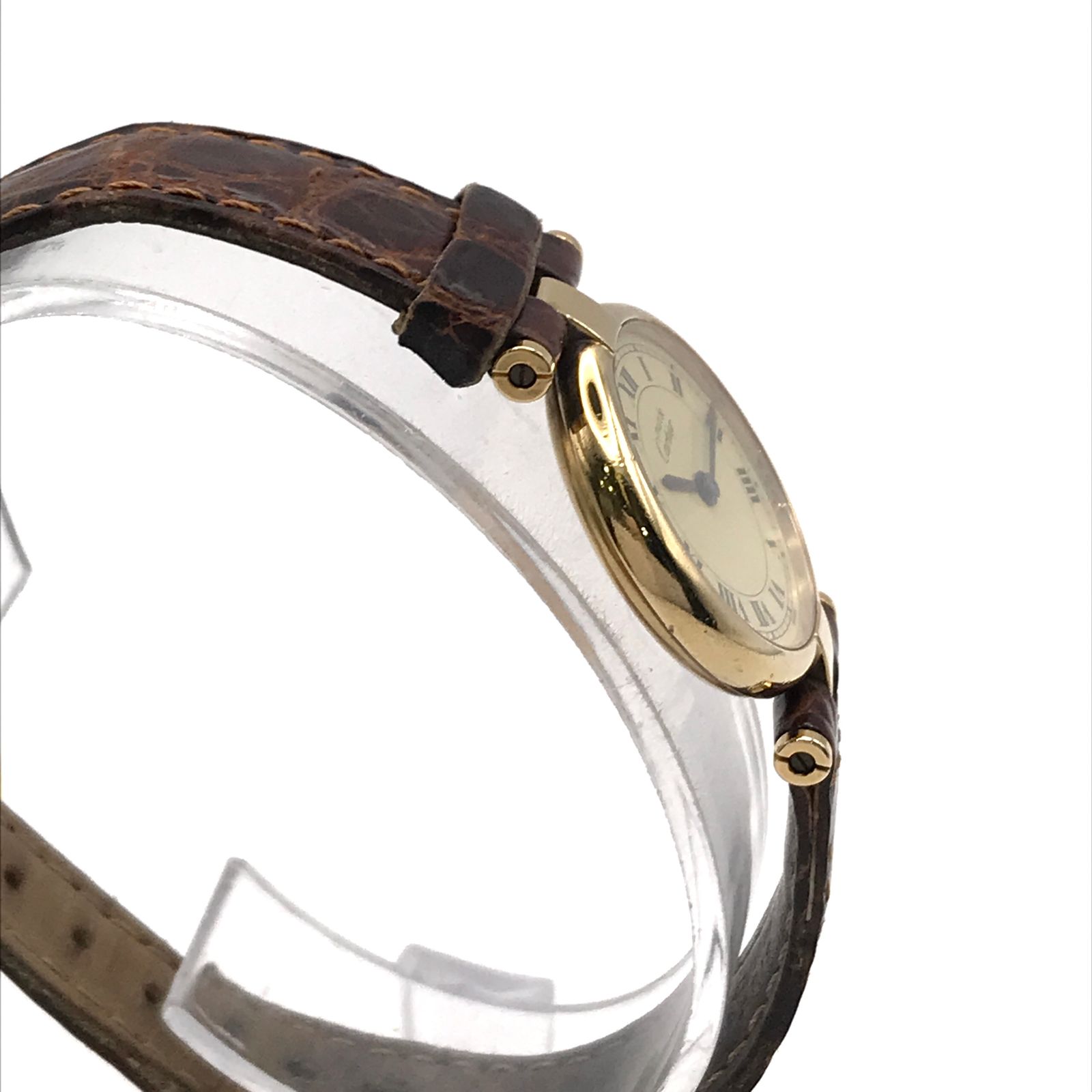 Cartier カルティエ マスト ヴァンドーム 925 レザー QZ クォーツ 