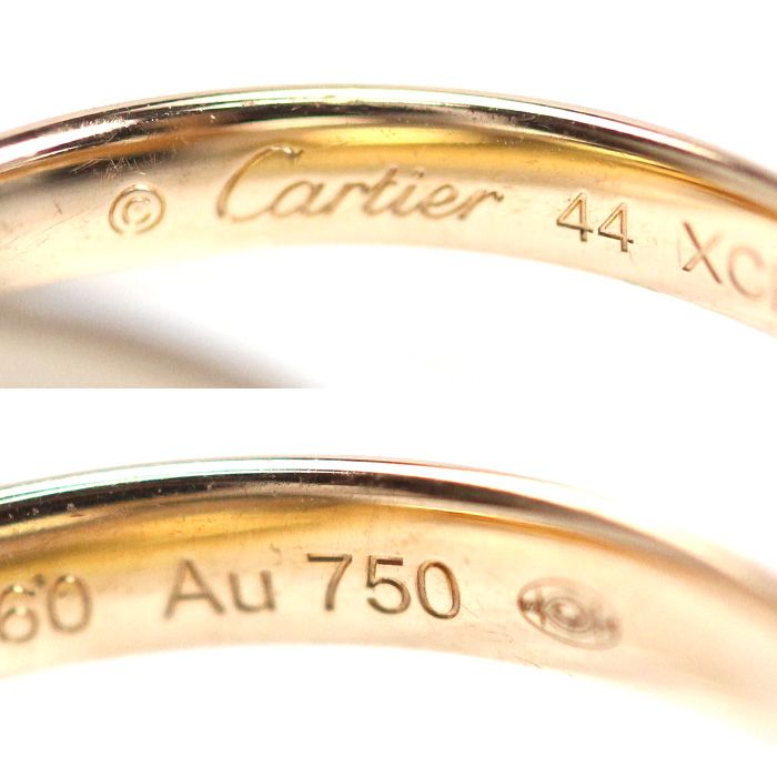 CARTIER カルティエ K18YG PG WG トリニティSM リング 指輪 B4235144 4号 5.1g レディース SIROKUMA-CORPORATION_COM