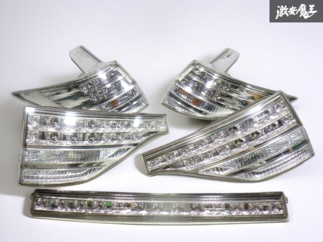 保証付 トヨタ 純正 ACR50W エスティマ ESTIMA 前期 LED クリア テールライト ランプ ５点セット ICHIKOH 28-196 28-197