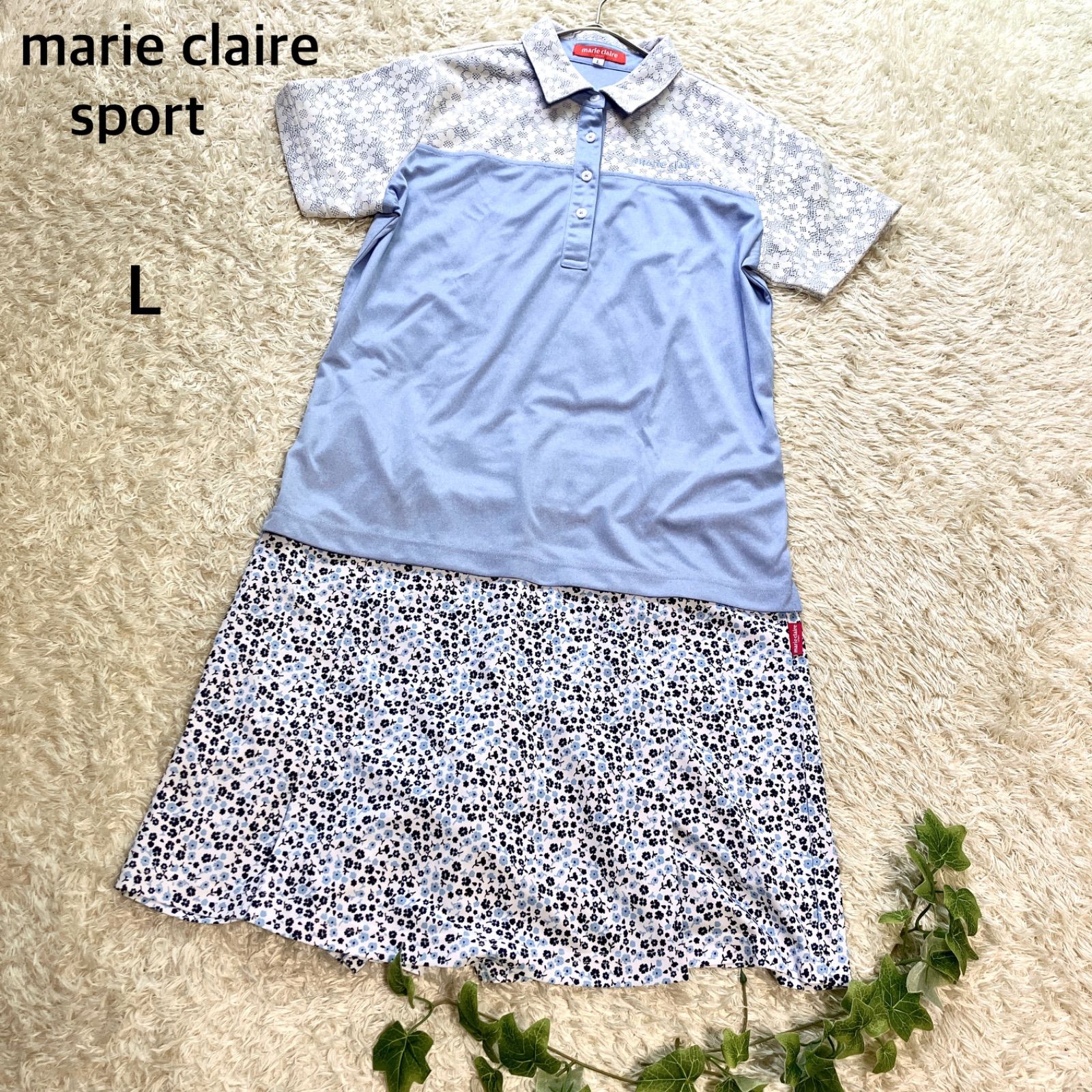 美品】マリクレールスポーツ marie claire sport ゴルフウェア 上下