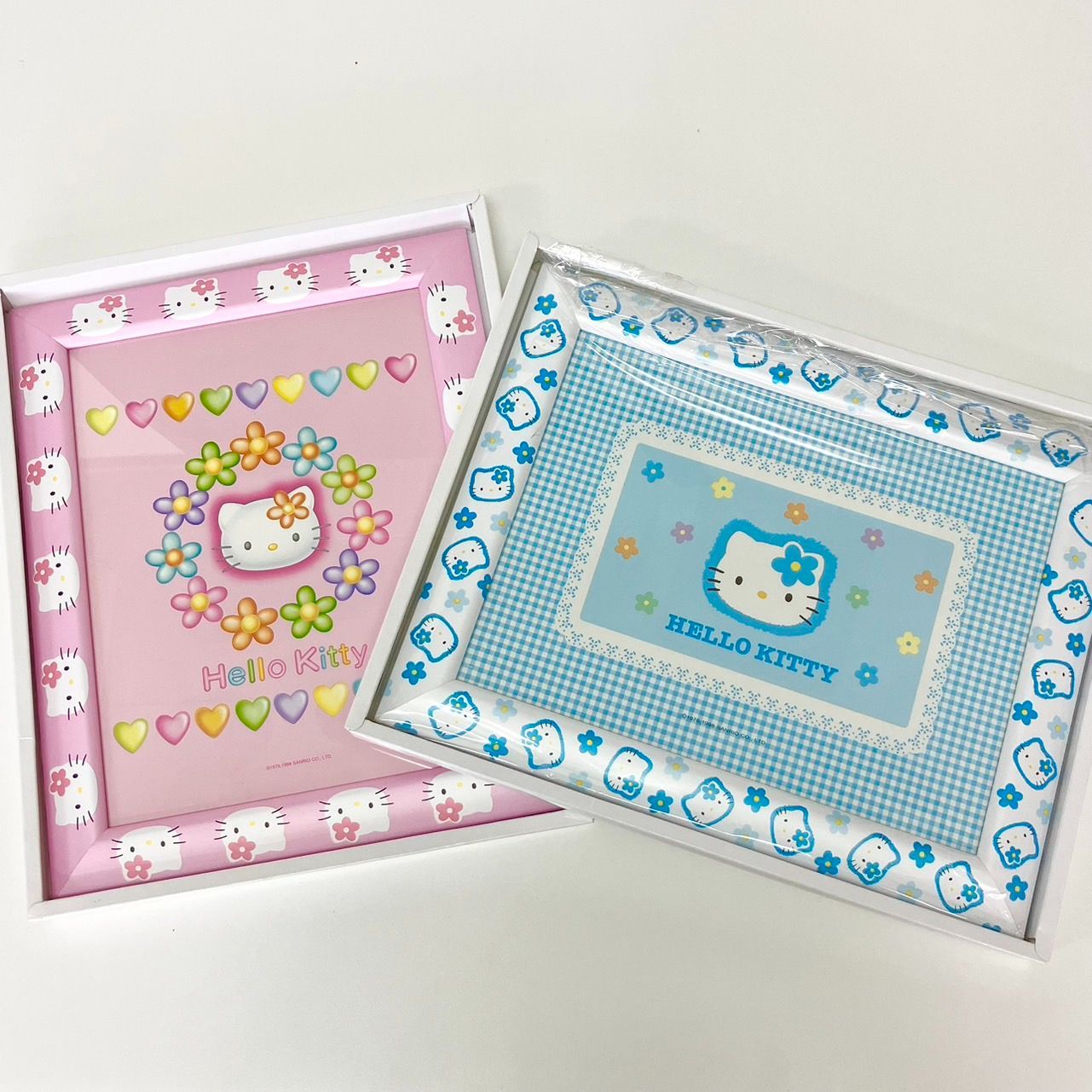 M0622Q🎀 1998年 2点セット ハローキティ 平成レトロ フォトフレーム M0622Q🎀 1998年 2点セット ハローキティ 平成レトロ フォトフレーム