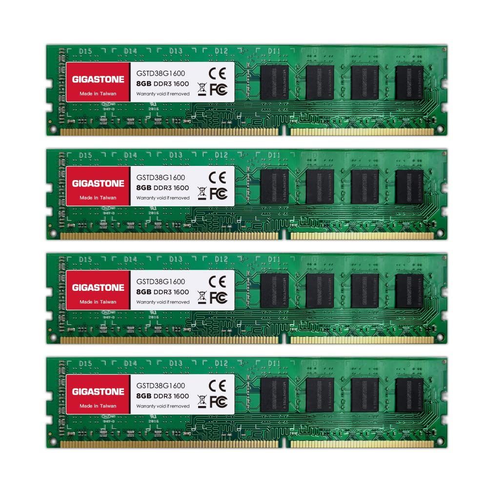 DDR3 1600MHz 8GBx4枚 (32GB) 【メモリ DDR3】GIGASTONE 8GBx4枚 (32GB Kit) DDR3/DDR3L 1600MHz (1333MHz) PC3-12800 (PC3-10600) CL11 1.35V/1.5