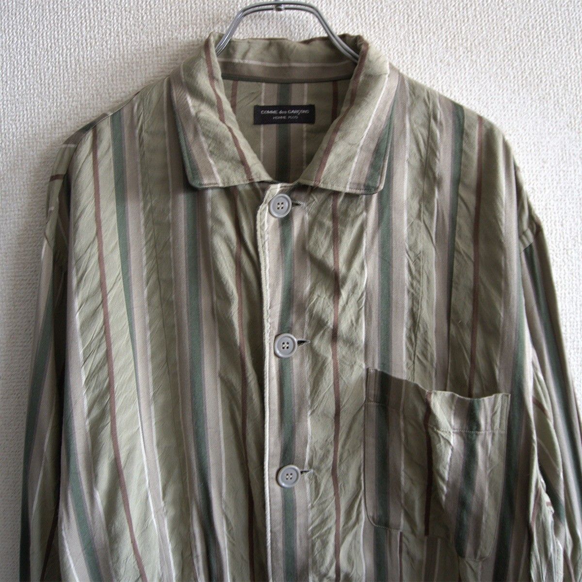AD1995】COMME des GARCONS HOMME PLUS【90s レーヨン シャツ