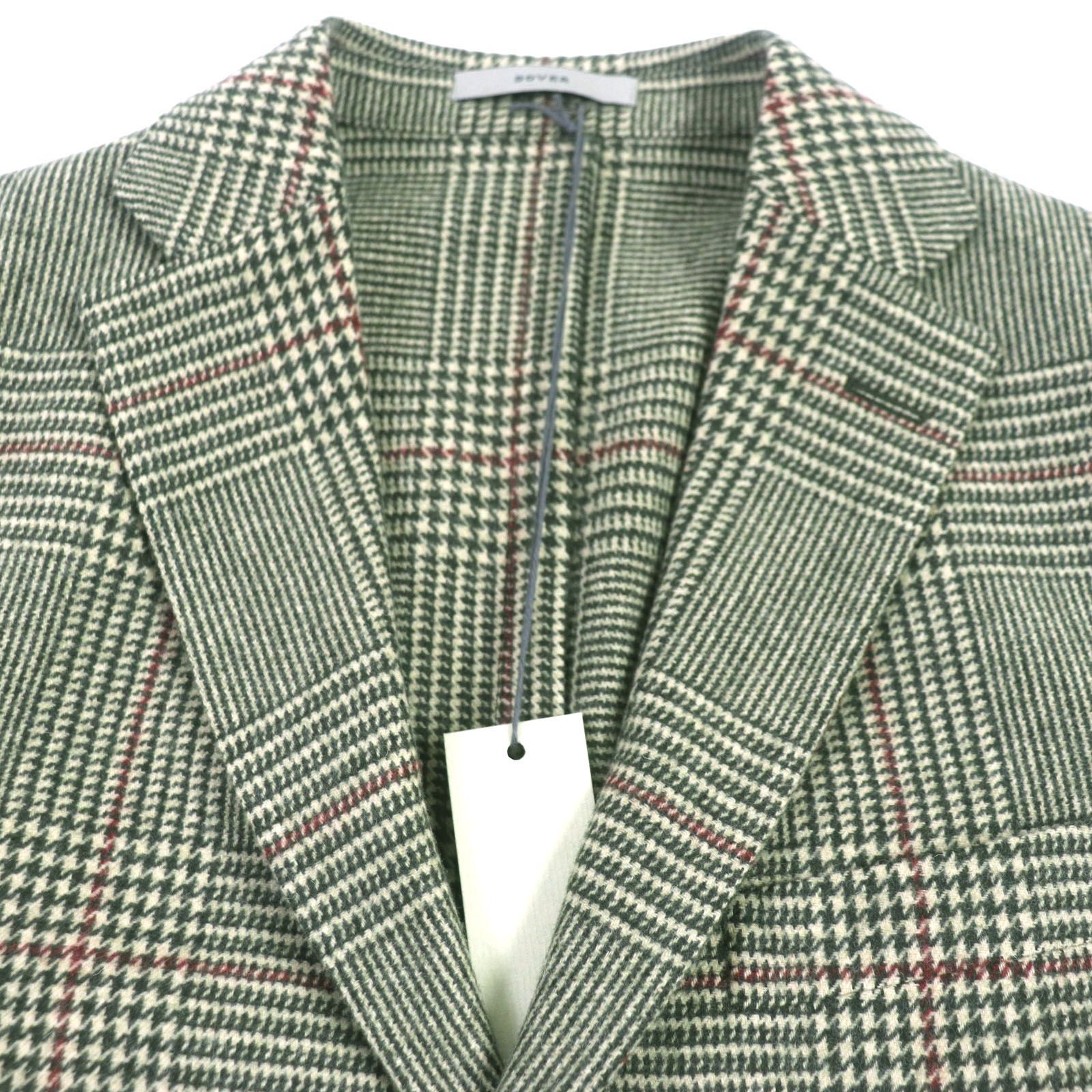 ボリオリBOGLIOLI (M) ニットジャケットチェック柄ウール