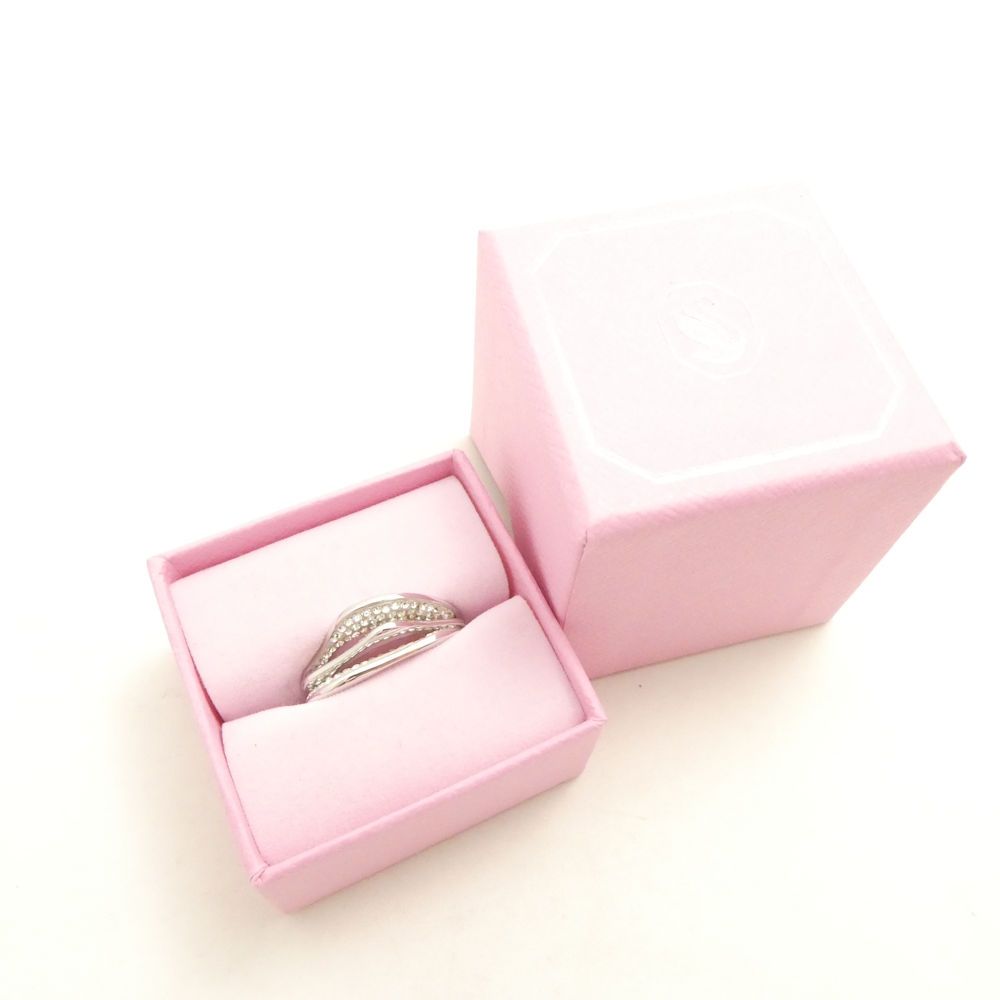 Swarovski ピンクストーン リングサイズ58 Swarovski Lucent Ring, Pink, Size 8 – Coughlin Jewelers