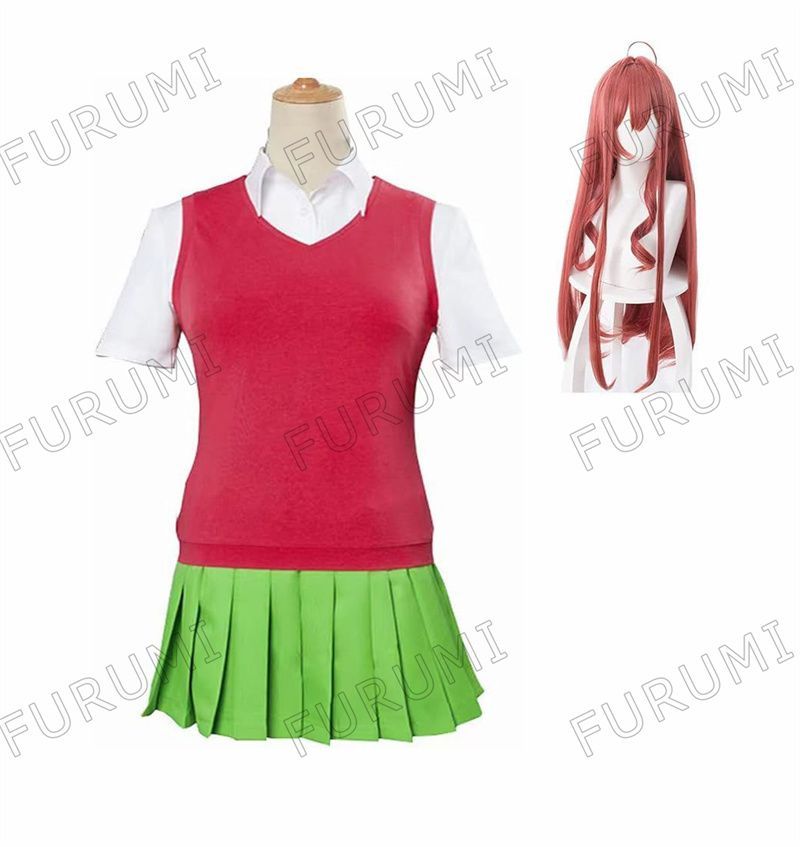 五等分の花嫁 コスプレ衣装 五月コスプレ ウィッグ付き カツラ 中野 一花 二乃 三玖 四葉 五月 Cosplay 衣装 コスプレ用衣装 変装 コスチューム イベント仮装 キャラクター仮装 cos ハロウィン