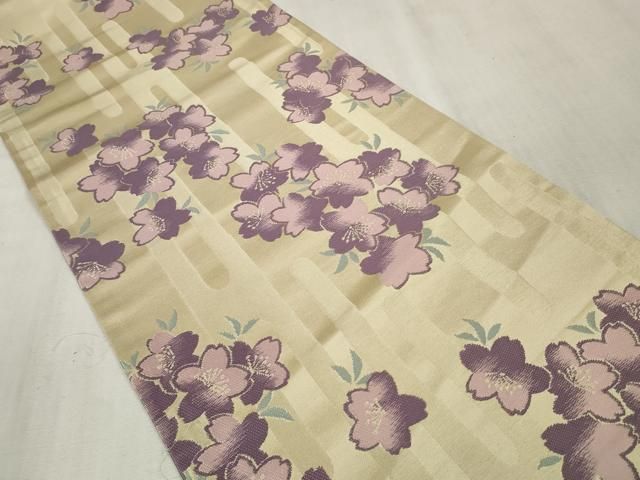 平和屋着物○袋帯 帯反物 舞桜 金糸 逸品 未使用 DAAS6573zzz - メルカリ