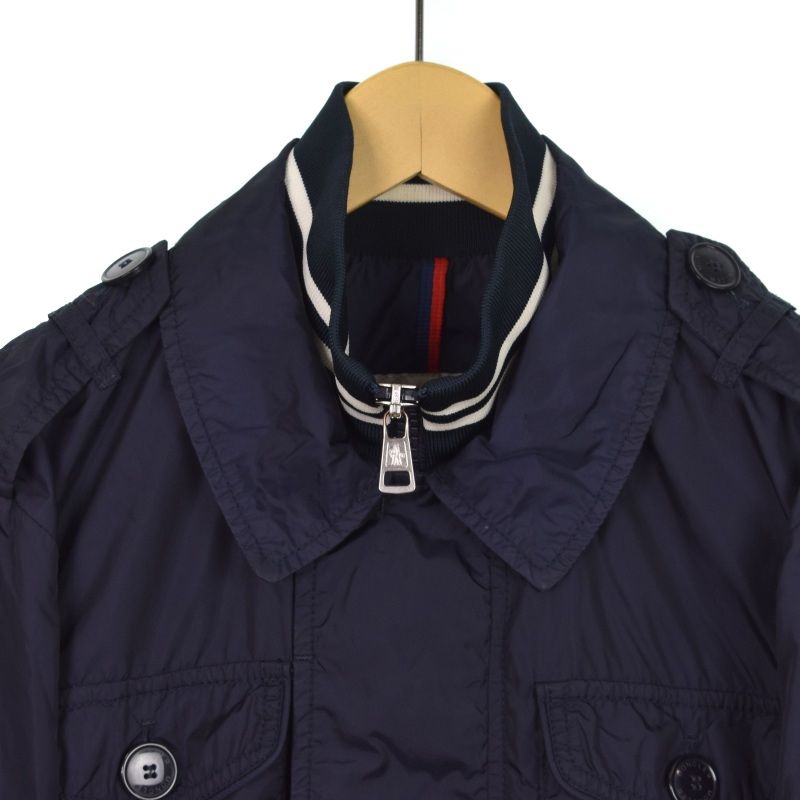 モンクレール MONCLER ナイロンジャケット ブルゾン 1 紺 ネイビー 910