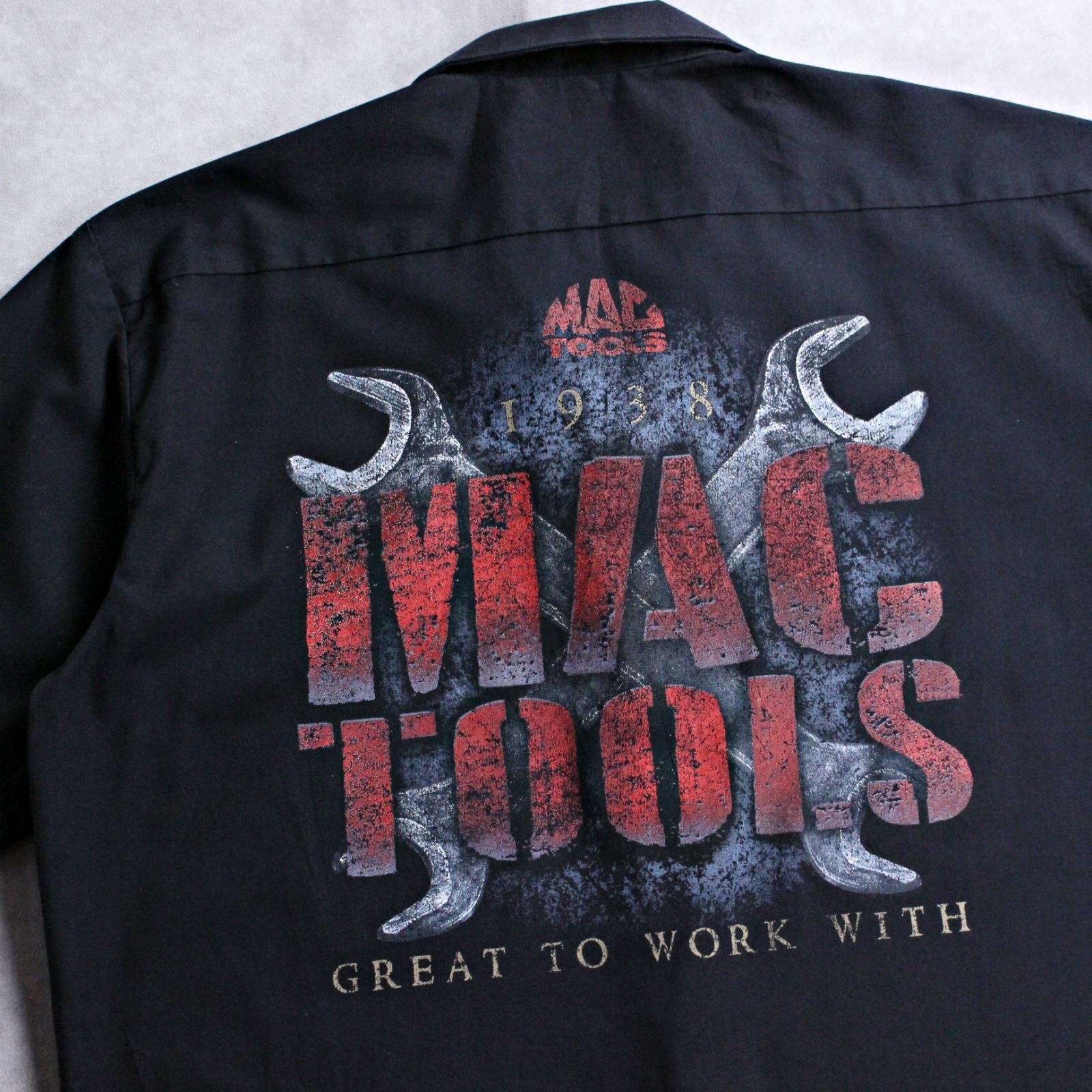 Dickies ディッキーズ MAC TOOLS ワークシャツ 2XL 企業ロゴ MAC TOOLS】マックツールズ ディッキーズ ワークシャツ バック
