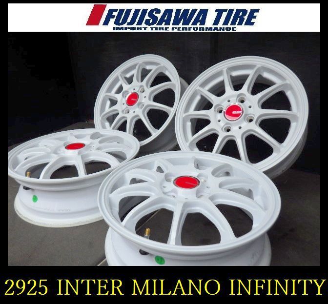 2925 B▲ ▲INTER MILANO INFINITY F10 ホイール▲14x4.5J 4穴 PCD100 45▲4本
