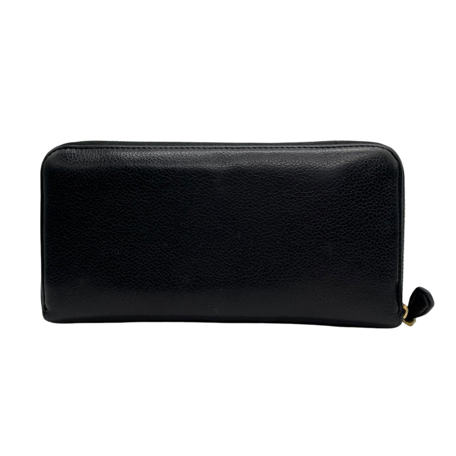 PRADA プラダ 長財布 ゴールドロゴ ラウンドファスナー ロング  