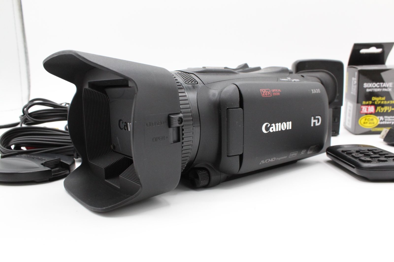 バッテリー 社外品 付き CANON キヤノン XA35 業務用HDデジタルビデオカメラ LE20251941