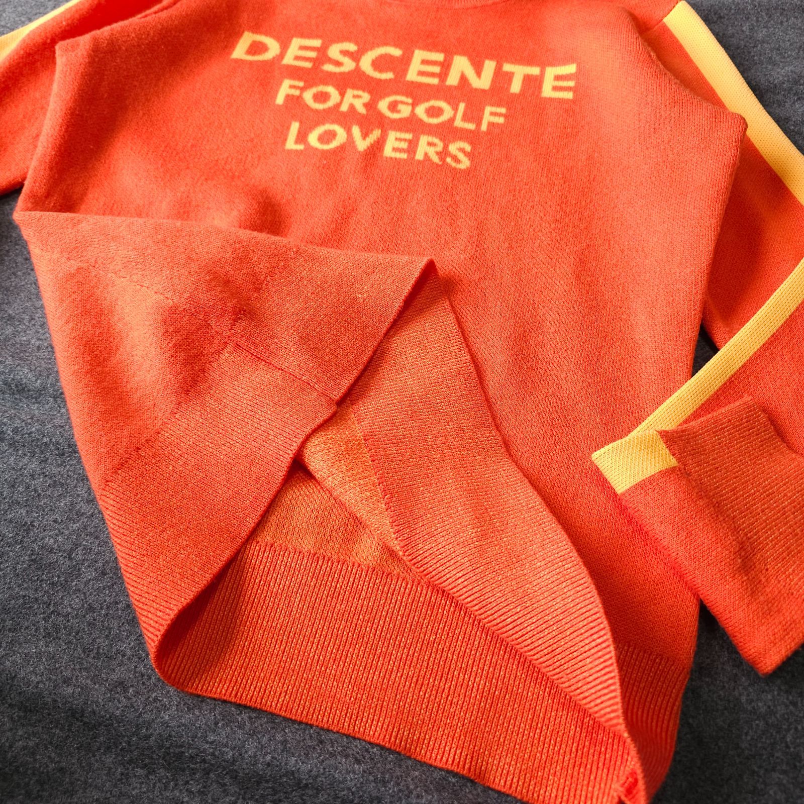 DESCENTE GOLF】デサントゴルフ 秋冬 長袖ゴルフニットセーター M