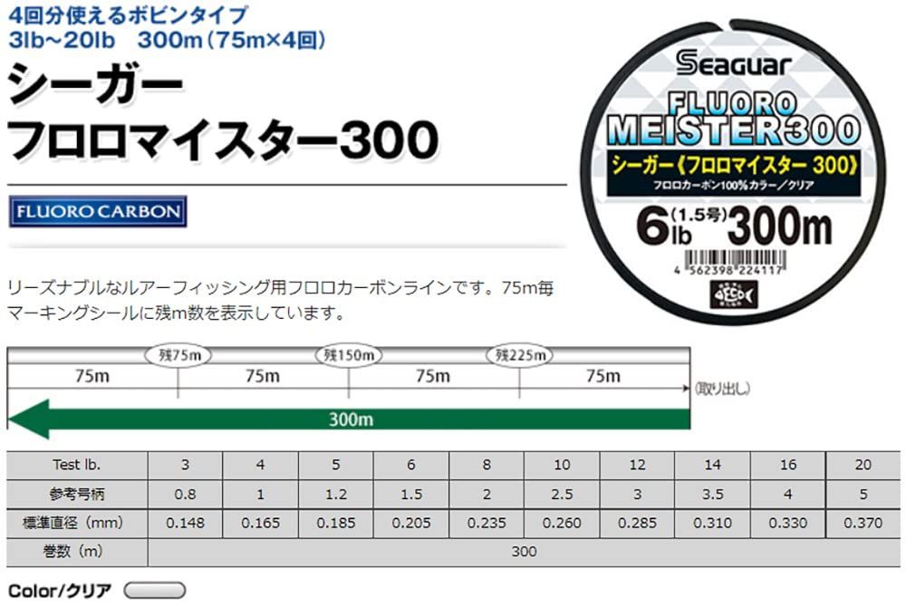 シーガー(Seaguar) シーガー フロロマイスター300 300m