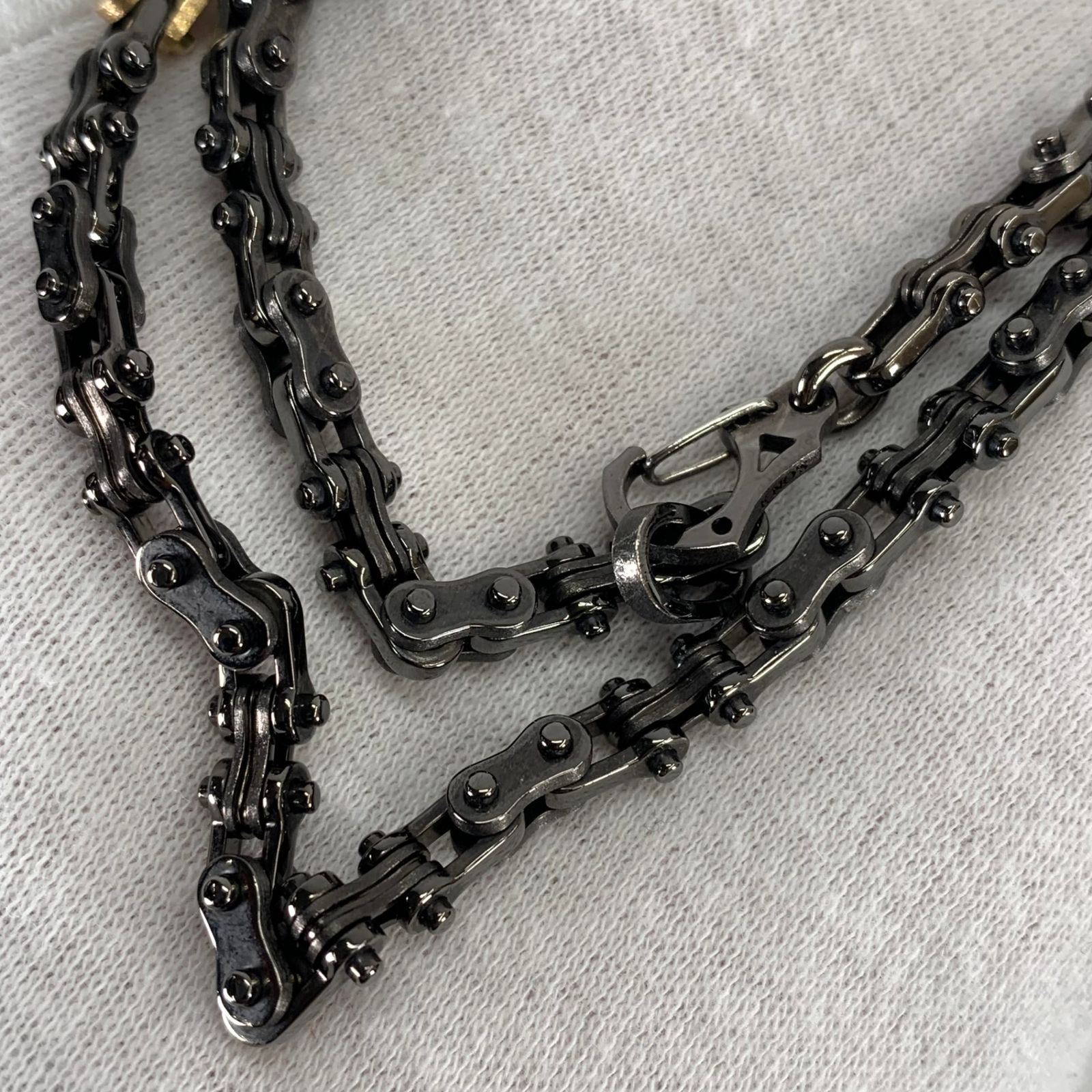 希少品! E-NO'S イーノス メンズ K18 デザイン チェーン