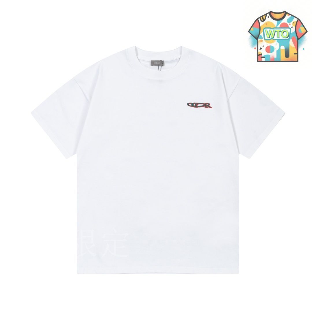 今日特価】DIOR CD 十字刺繍ホワイト T シャツ - メルカリ