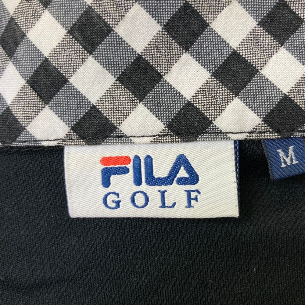 サイズ：M FILA GOLF フィラゴルフ ハーフジップ 半袖ワンピース