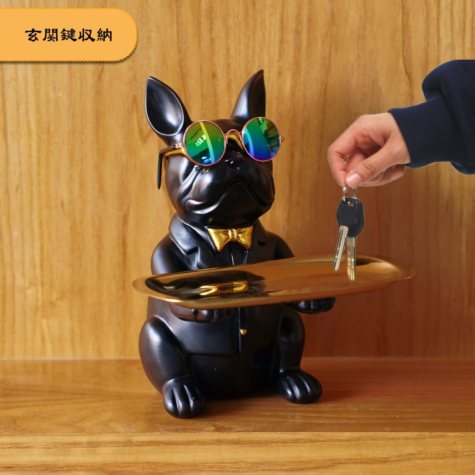 特売】皿を捧げる犬さん 置物【Haodeliy ギフトボックス】正規品 