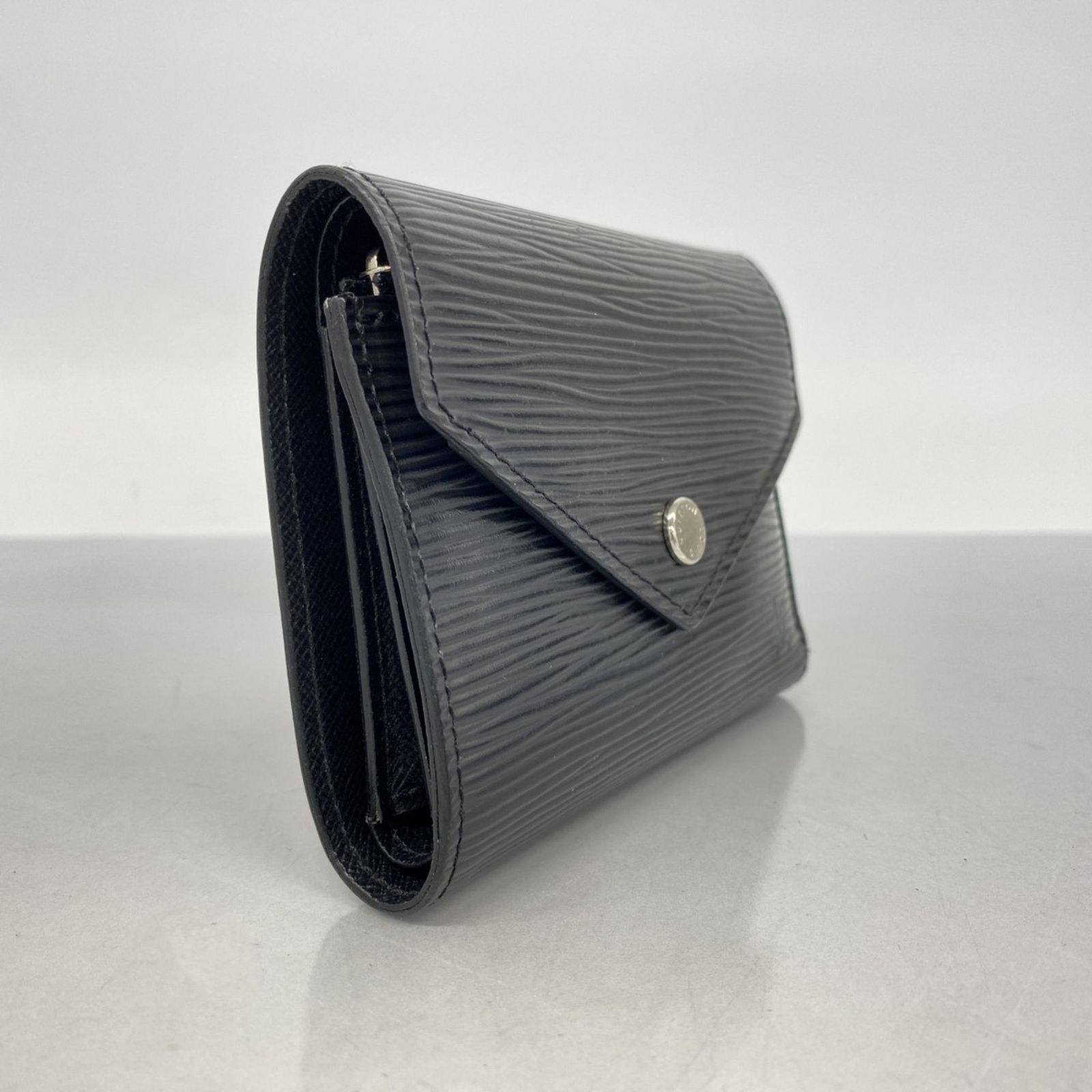 ルイ ヴィトン Louis Vuitton ルイ ヴィトン 三つ折り財布 エピ ポルトフォイユヴィクトリーヌ M62173 ノワールレディース