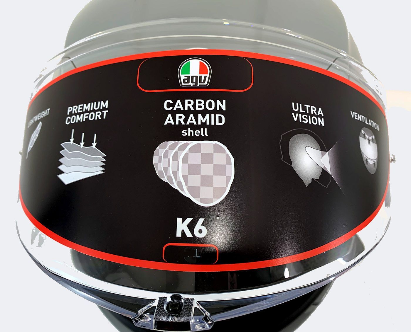 AGV / エージーブイ K6 ECE SOLID MPLK - カラー：NARDO グレー サイズ：L | 206301A4MY004L