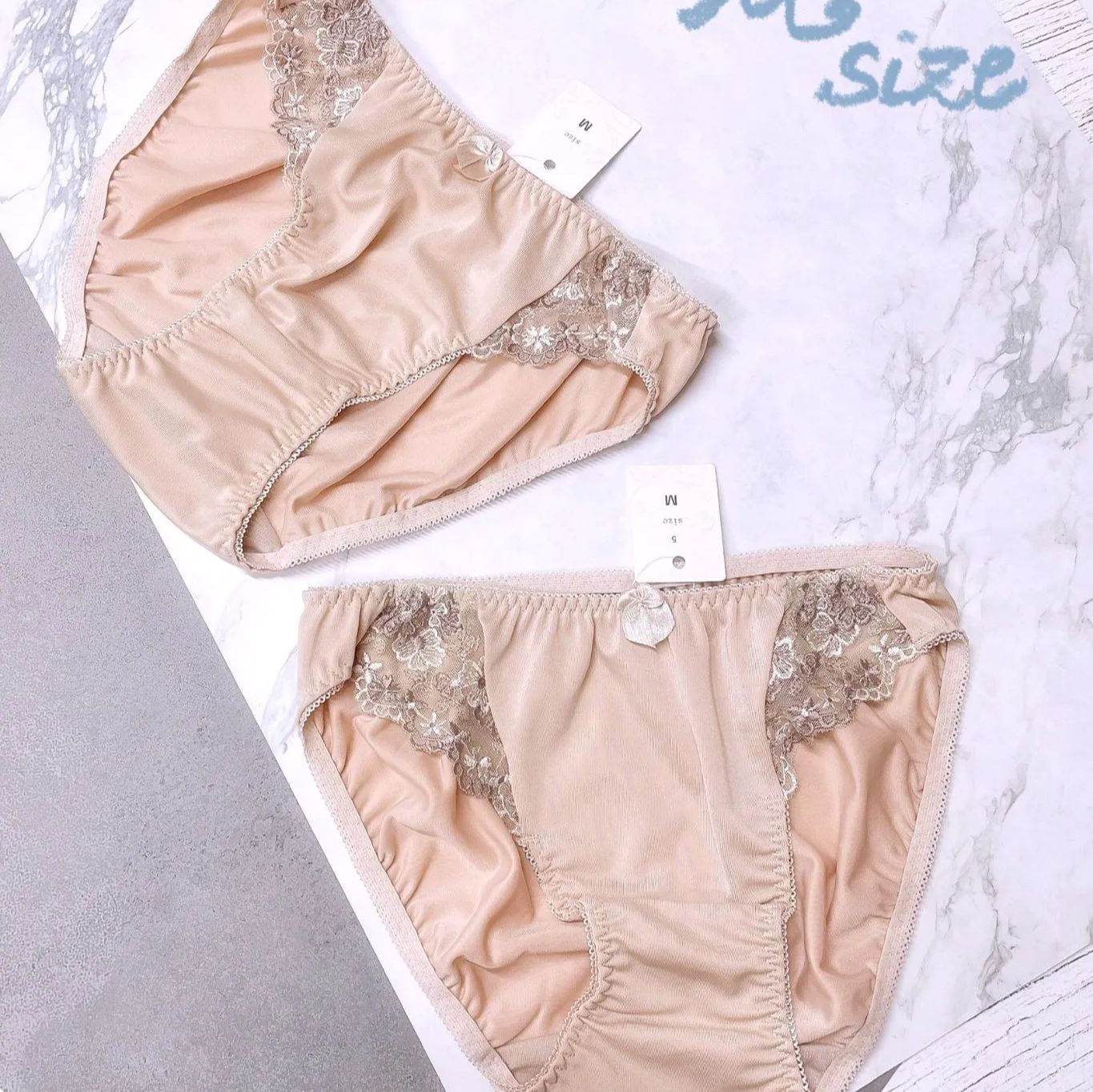 ◆boohoo◆ ミドル丈刺繍入りスイムショーツ / ecru CFILPD0019229_RF_NA0231_100__8